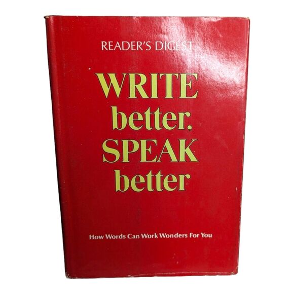 Reader's Digest Write Better, Speak Better Hardcover 1972 Vintage Book - Picture 1 of 3